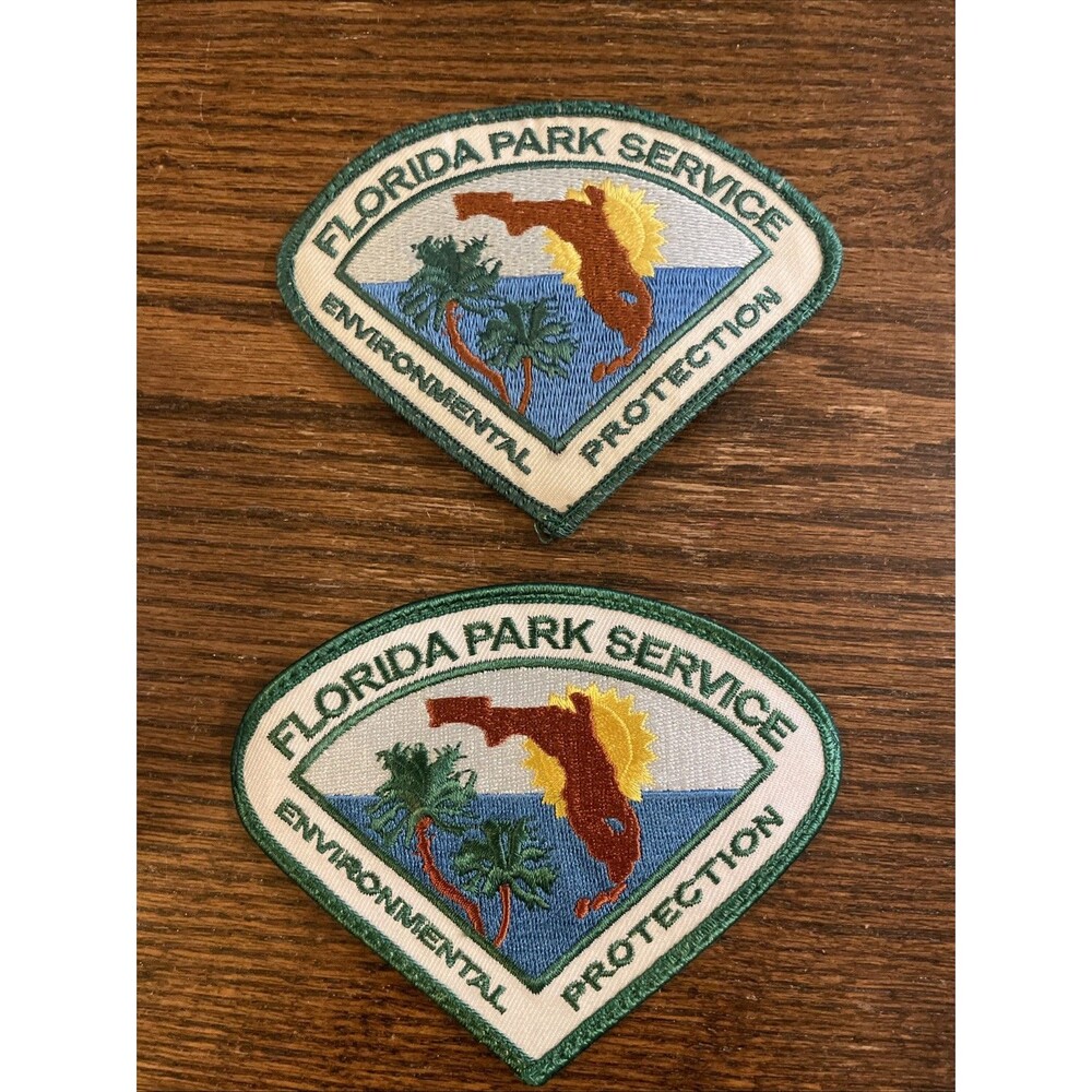 Florida Park Service Environmental Protection Embroidered Patch x 2
